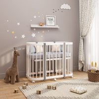 Классическая детская кроватка Dreams Leo (белый/серый)