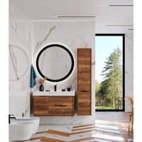  Briz Тумба с умывальником Тесо 100 243 03-20100-17 00 ВЕЛ (дуб веллингтон табак)