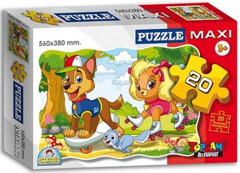 Пазл Topgame Maxi Спортивные щенки 01264