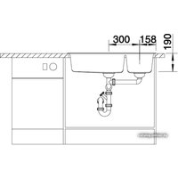 Кухонная мойка Blanco Metra 9 (антрацит) [513273]