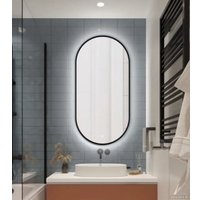  eMZe 50x100 LED.UV.50.100.CHE (черный с УФ-окантовкой и подсветкой)