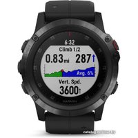 Умные часы Garmin Fenix 5X Plus Sapphire (черный)