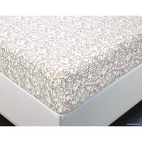 Простыня АртПостель На резинке Завиток капучино 254 (160x200x20)