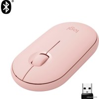 Мышь Logitech M350 Pebble (розовый)