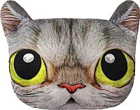 Декоративная подушка Matex Animals Кот желтые глаза 15-949 (серый/желтый)