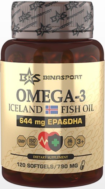 

БАД Binasport Омега-3 N60 (высокой концетрации, 1620мг)