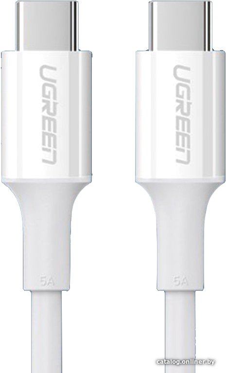 Кабель Ugreen US300 60551 USB Type-C - USB Type-C (1 м, белый)