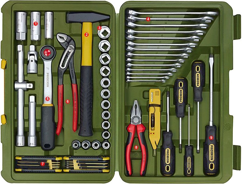 

Набор домашнего мастера Proxxon 23650 (43 предмета)