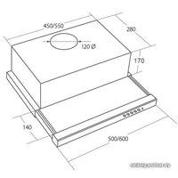 Кухонная вытяжка Akpo Light Twin Glass 60 WK-7 (белый)