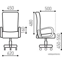 Офисное кресло Brabix Balance MG-320 (черный)