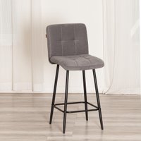 Стул TetChair Medeo Полубарный (велюр, серый)