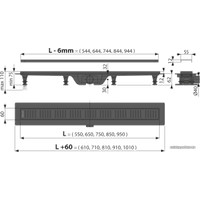 Трап/канал Alcaplast APZ10BLACK-950M