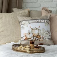 Декоративная подушка Listelle Торонто кайма с чашкой 817701/1