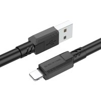 Кабель Borofone BX81 USB Type-A - Lightning (1 м, черный)