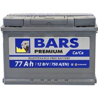 Автомобильный аккумулятор BARS Premium 77 R+ (77 А·ч)