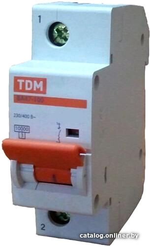 Выключатель автоматический TDM Electric ВА 47-100 1Р 25А (C) 10кА SQ0207-0048
