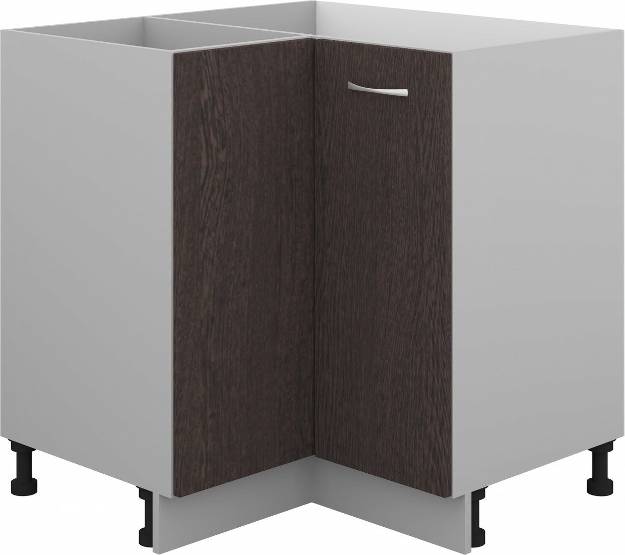 Шкаф напольный Кортекс-мебель Корнелия Лира НШУ без столешницы угловой (венге)