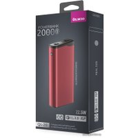 Внешний аккумулятор Olmio QL-20 20000mAh (красный)