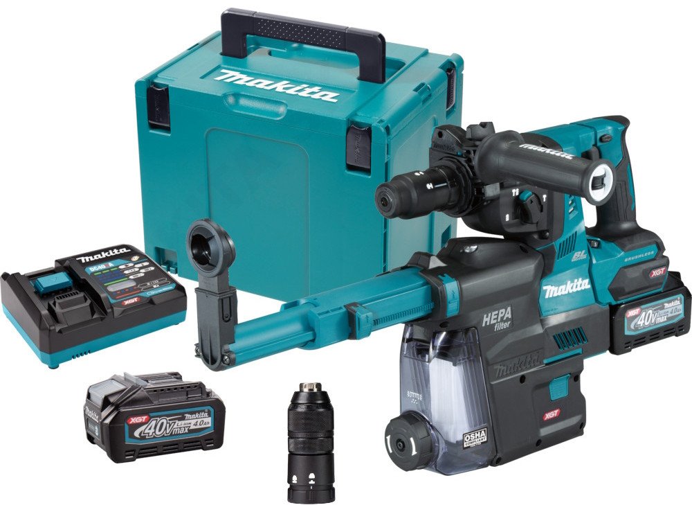 Перфоратор Makita HR004GM202 (с 2-мя АКБ, кейс)