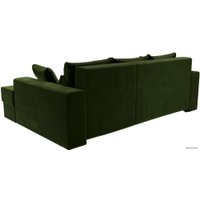 Угловой диван Mebelico Майами 15 114901 (правый, микровельвет, зеленый)