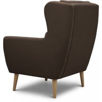 Интерьерное кресло Mio Tesoro Фиджи (Velutto 23/натуральное дерево)