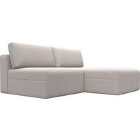 Угловой диван Лига диванов Лига-060 НПБ угол универсальный 129506 (замша Joly 05 бежевый)