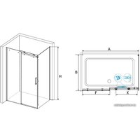 Душевой уголок RGW TO-44-1B 020744140-14 140x100 (черный/прозрачное стекло)