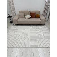 Ковер для жилой комнаты Radjab Carpet Поло Прямоугольник PL 255 12518RK (1.6x3, Cream)