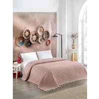 Покрывало Meteor Devone с бахромой 200x230 (12309 терракотовый)