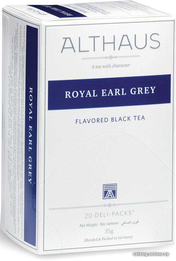 Черный чай Althaus Deli Packs Royal Earl Gray 20 шт