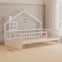 Кровать-домик Диприз Loki 90x200 Д.80064.1 (белый)