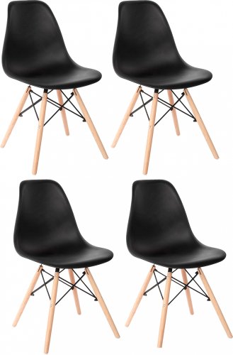 Mio Tesoro Бари SC-001 (4 шт, черный/дерево)