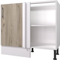 Шкаф напольный Горизонт Европа угловой (серый крафт) в Солигорске