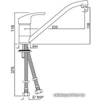 Смеситель Jaquar Eko EKO-CHR-33173B