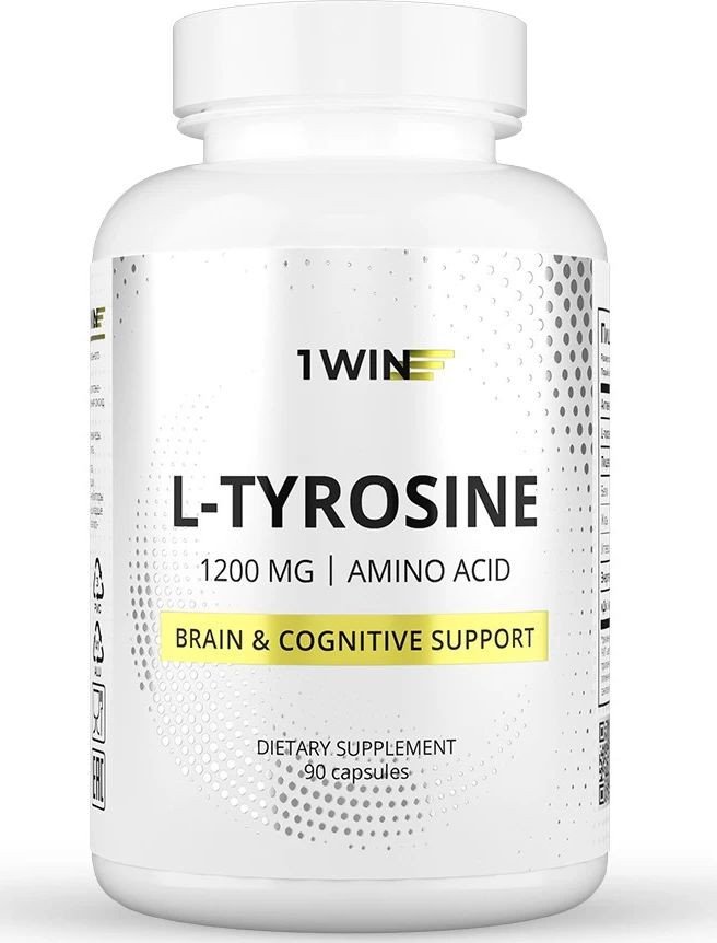 L-тирозин 1WIN L-Tyrosine 1200 мг (90 капсул)