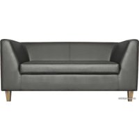 Софа Brioli Дедрик М двухместный (экокожа, L21 серый/светлые ножки)