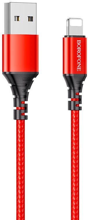 

Кабель Borofone BX54 USB Type-A - Lightning (1 м, красный)