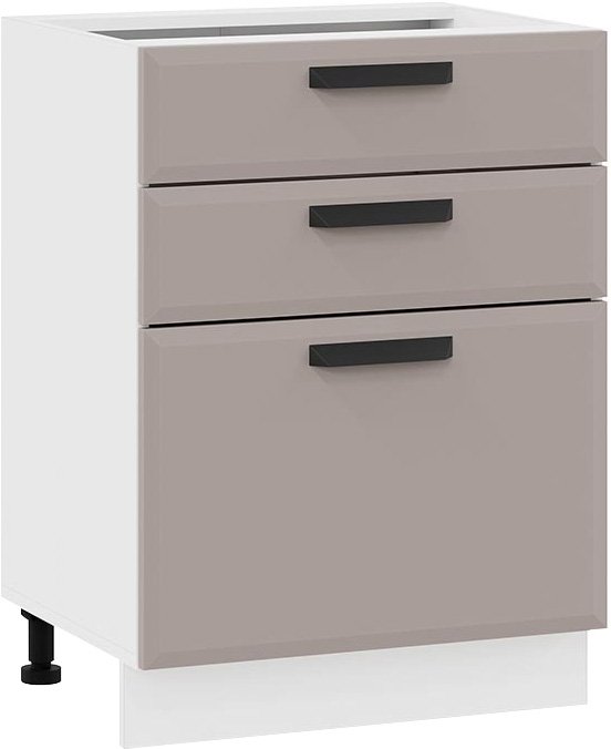 

Шкаф напольный Трия Тиана 1Н6Я3 (белый/мокко супермат)