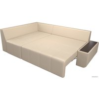 Угловой диван Mebelico Амадэус 109701 (левый, экокожа, бежевый)