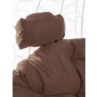 Подвесное кресло M-Group Для двоих 11450105 (белый ротанг/коричневая подушка)
