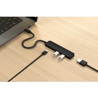 Док-станция Satechi 4-in-1 USB-C Slim Multiport Adapter 4K ST-P4SK (черный)