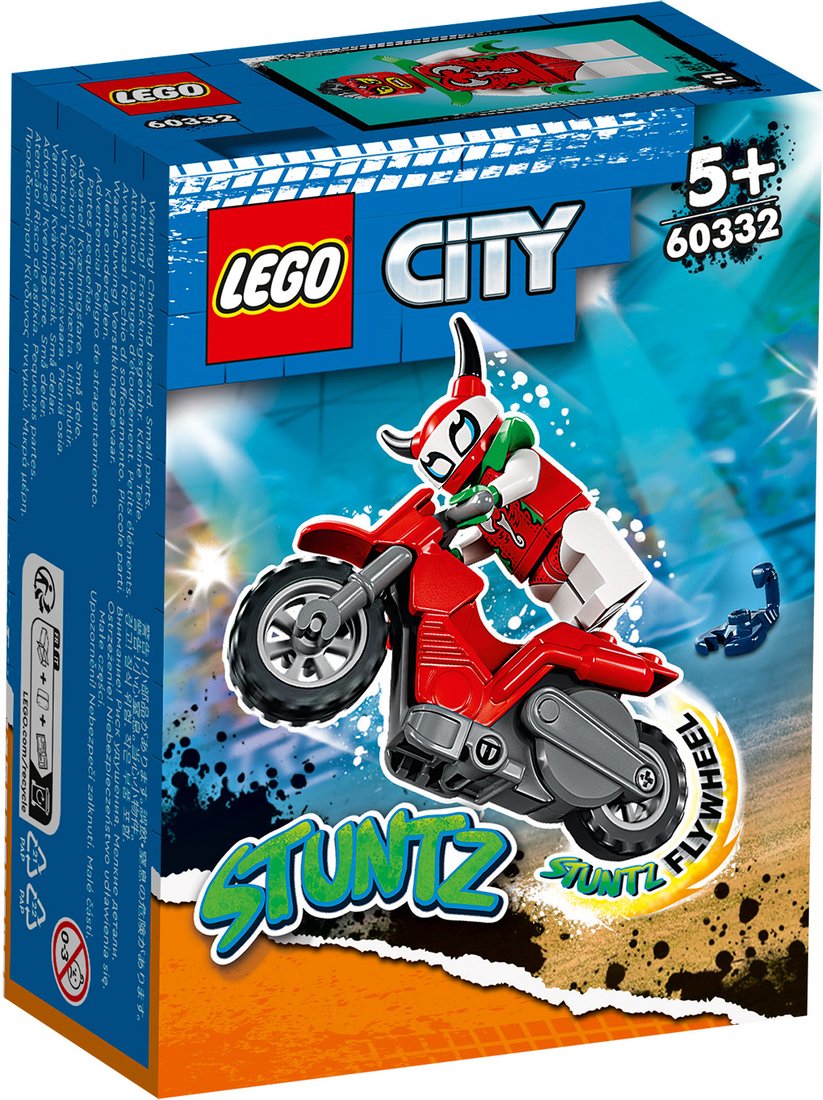

Конструктор LEGO City 60332 Трюковой мотоцикл Отчаянной Скорпионессы
