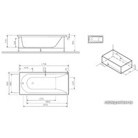 Ванна AM.PM Spirit W72A-180-080W-A2 (с каркасом и экраном)