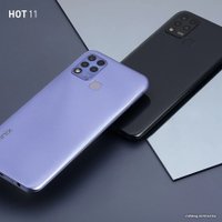 Телефон Infinix Hot 11 Helio G37 4GB/128GB (черный)