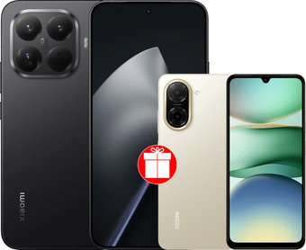 Xiaomi 15T Pro 12GB/512GB международная версия (черный) + Xiaomi Redmi A5 4GB/128GB (песочное золото) по акции