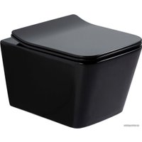 Унитаз подвесной Gid Tr2144BL (черный глянцевый)