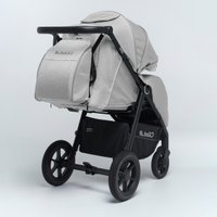 Коляска прогулочная «книга» Bubago Bass (светло-серый)