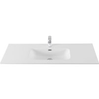 Умывальник Aquanet Flat 120 (белый матовый)