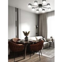 Припотолочная люстра Aitin Pro F60273/9 (черный) в Бресте