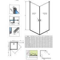Душевой уголок Radaway Nes KDD I 90x100